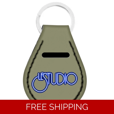 Custom Keychain Le Studio White & Blue Logo